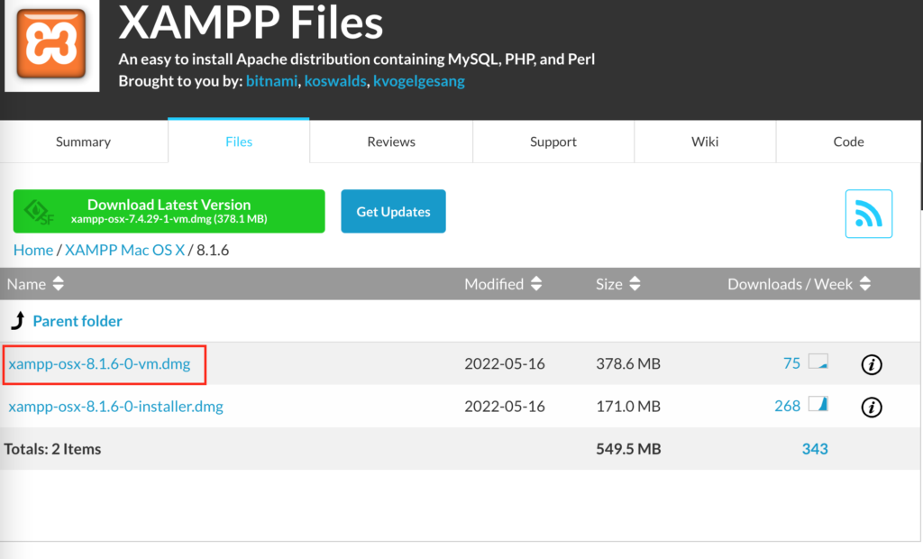 XAMPP Files - xampp-osx