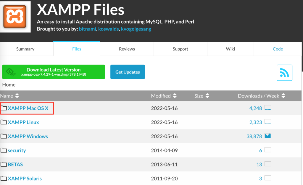 XAMPP for Mac