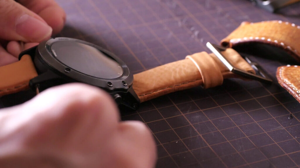 レザークラフト - 腕時計ベルト作り方 - 完成 -1