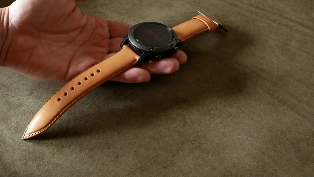 レザークラフト - 腕時計ベルト作り方 - 完成 -2