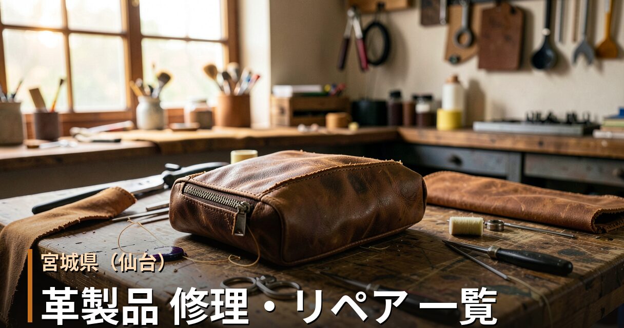 宮城 革製品 修理・リペアショップ 一覧