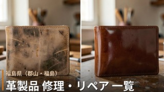 福島・郡山・福島の革製品修理店 一覧｜バッグ・財布・靴のリペア対応店