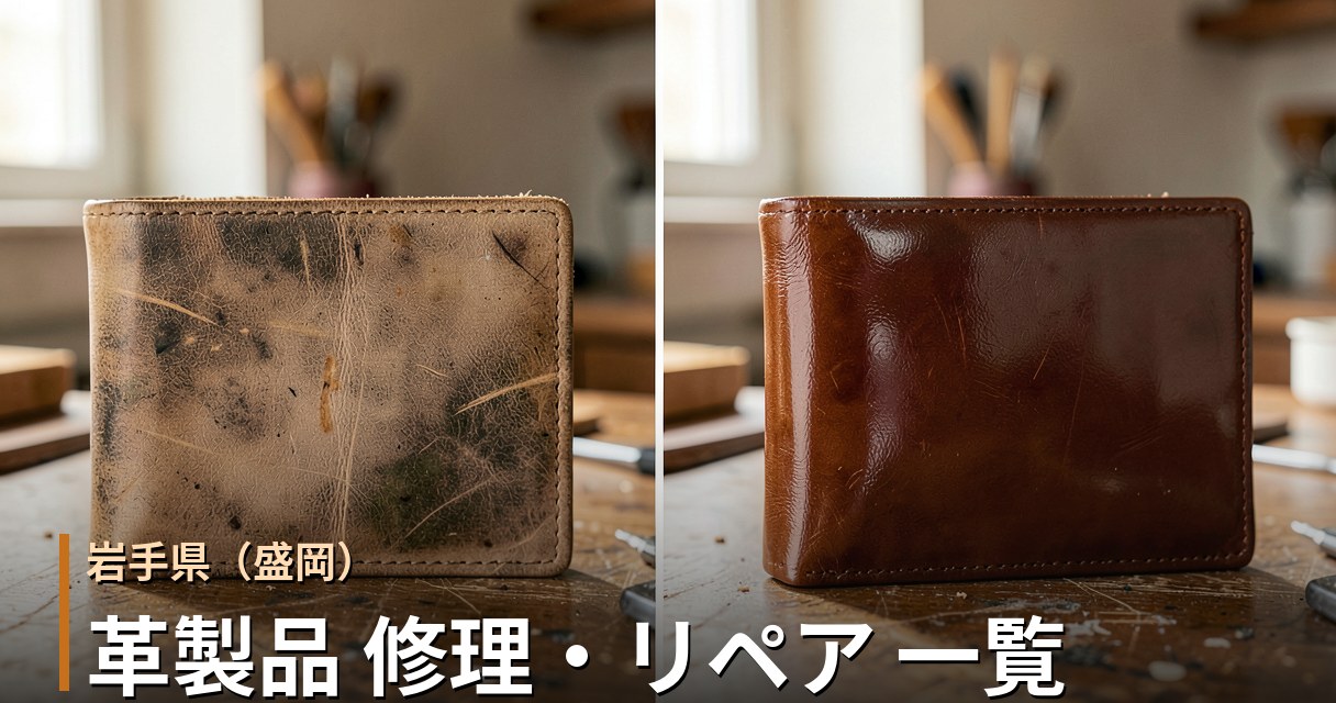 岩手・盛岡の革製品修理店 一覧|バッグ・財布・靴のリペア対応店