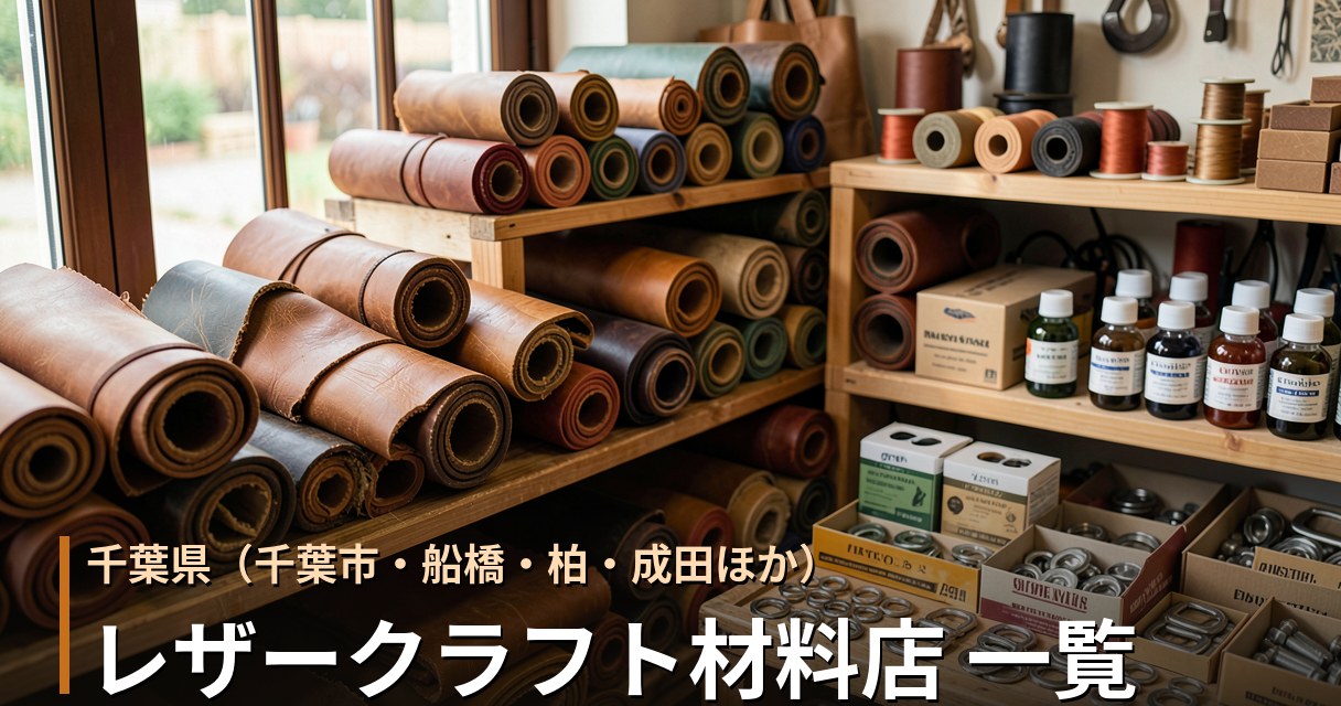 千葉 レザークラフト材料店 一覧｜革・工具の購入先