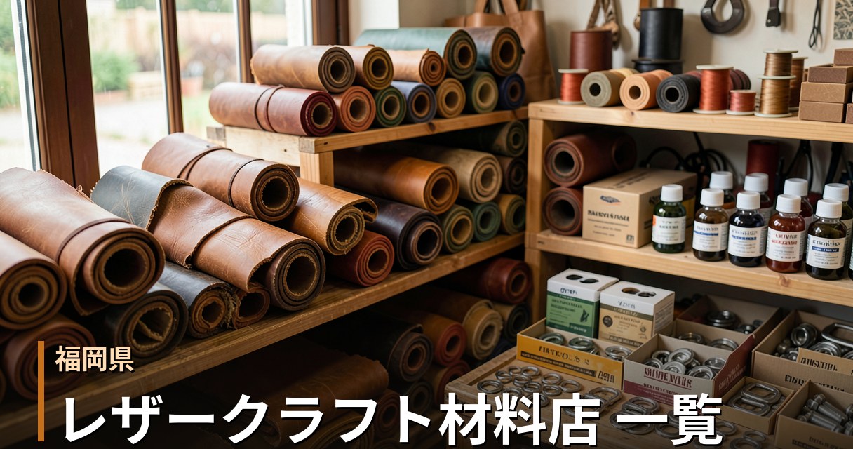 福岡 レザークラフト材料店 一覧｜革・工具の購入先