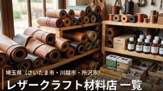 埼玉 レザークラフト材料店 一覧｜革・工具の購入先